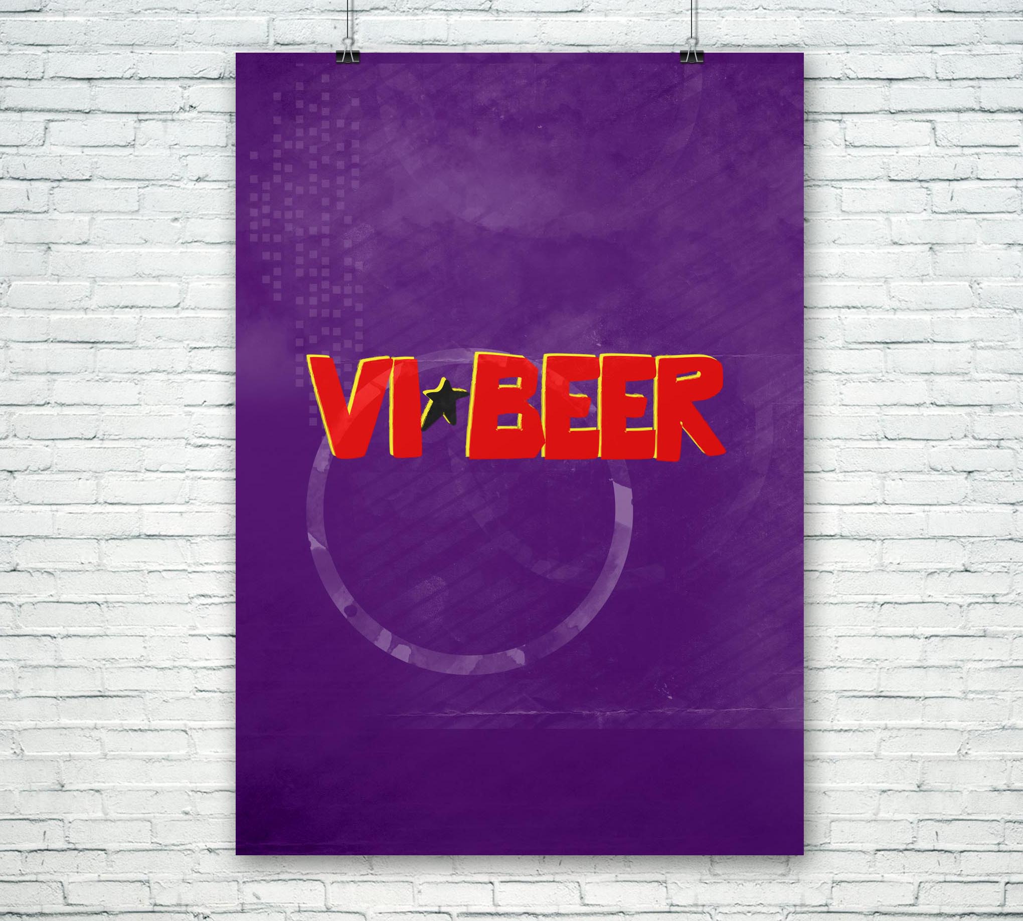 Vi-Beer_A0 PSD Poster Mockup